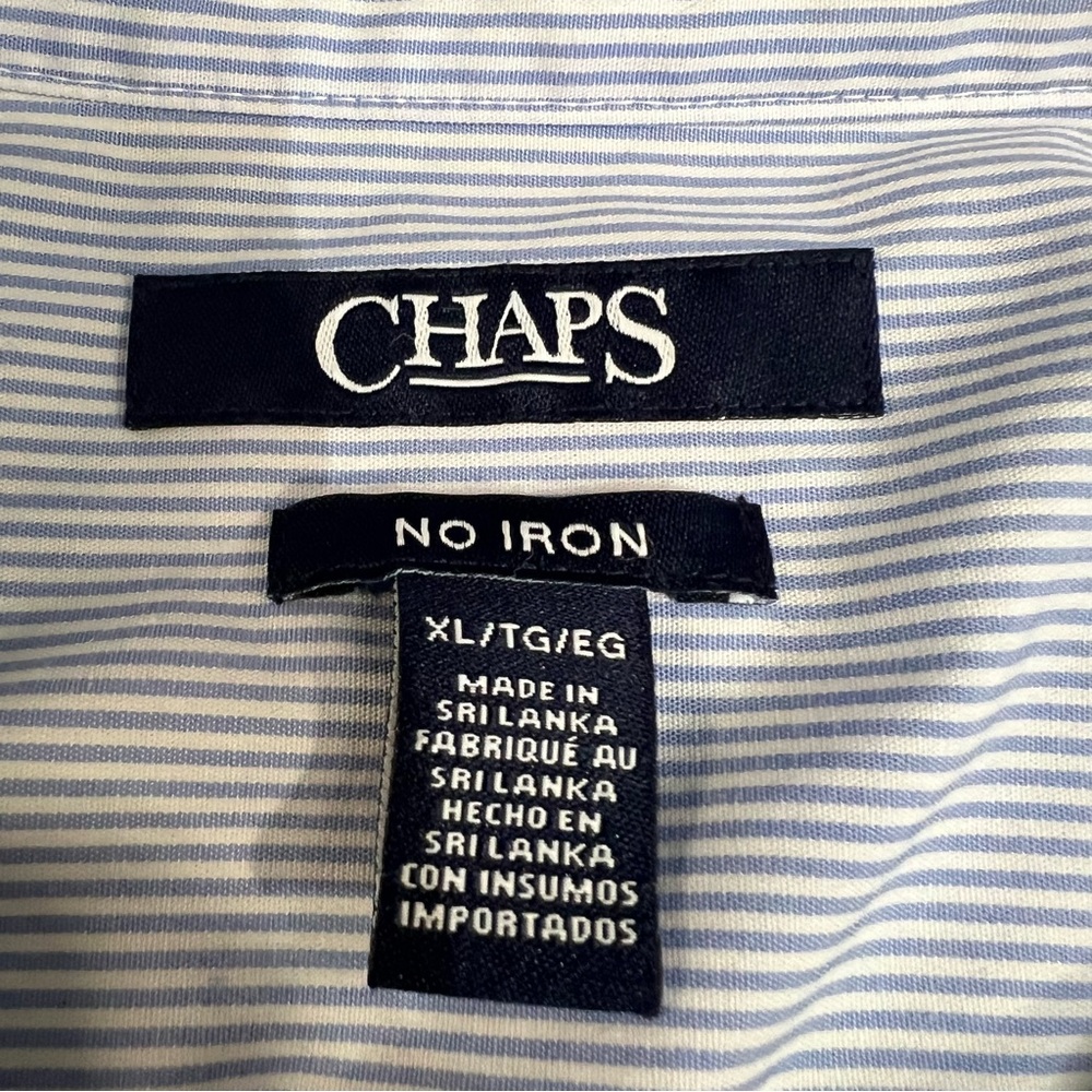 Chaps Yelllow Cream Floral Button-Down Shirt - Picture 2 of 10